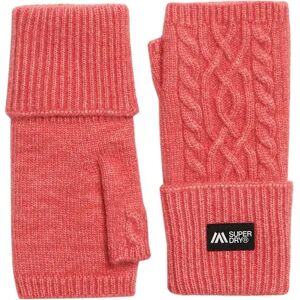 Superdry Cable Luxe Handwarmers Gloves Cord Pink One Size Women Superdry Cable Luxe Handwarmers Gloves Cord Pink One Size Women