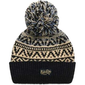 Superdry Pattern Beanie Island Navy Twist One Size male Superdry Pattern Beanie Island Navy Twist One Size male