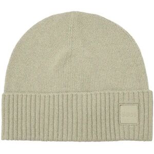 Boss Akaio 10262891 Beanie Light Beige One Size male Boss Akaio 10262891 Beanie Light Beige One Size male
