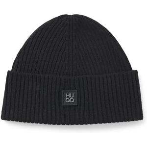 Hugo Boss Xola Metal 10265692 Beanie Black One Size male Hugo Boss Xola Metal 10265692 Beanie Black One Size male