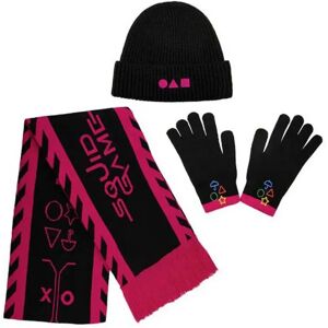 Cinereplicas Squid Game Scarfbeanie And Gloves Multicolor One Size male Cinereplicas Squid Game Scarfbeanie And Gloves Multicolor One Size male