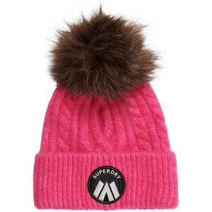 Superdry Cable Luxe Beanie Hyper Magenta Pink One Size male Superdry Cable Luxe Beanie Hyper Magenta Pink One Size male