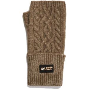 Superdry Cable Luxe Handwarmers Gloves Moss Khaki One Size Women Superdry Cable Luxe Handwarmers Gloves Moss Khaki One Size Women