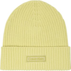 Calvin Klein Accessories Patch Chunky Beanie Chartreuse Melon One Size male Calvin Klein Accessories Patch Chunky Beanie Chartreuse Melon One Size male