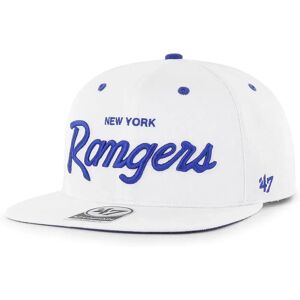 47 Nhl New York Rangers Crosstown Pop Captain Cap White One Size male 47 Nhl New York Rangers Crosstown Pop Captain Cap White One Size male