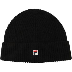 Fila Biella Fisherman Logo Beanie Black One Size male Fila Biella Fisherman Logo Beanie Black One Size male