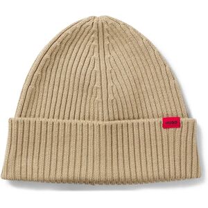 Hugo Boss Xola 10263714 Beanie Medium Beige One Size male Hugo Boss Xola 10263714 Beanie Medium Beige One Size male