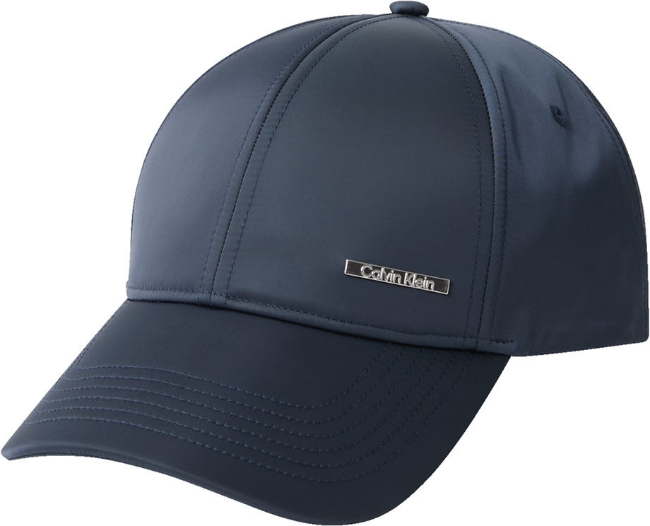 Calvin Klein Classic Logo Satin Baseball Cap India Ink One Size male