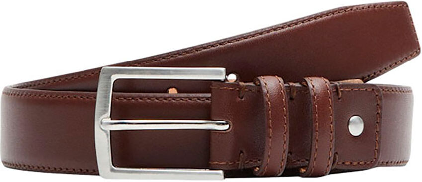 Selected Aksel Leather Belt Rustic Brown 110 Men