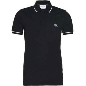 Calvin Klein Jeans Tipping Slim Short Sleeve Polo Ck Black XL Men