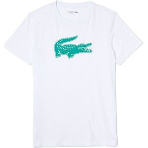 Lacoste Th2042-00 Short Sleeve T-shirt White / Dark Green 2XL Men