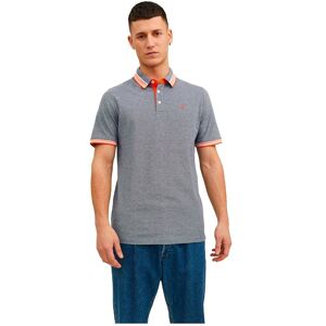 Jack & Jones Epaulos Short Sleeve Polo Navy Blazer / Detail Neon S Men