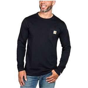 Carhartt Force Flex Pocket Relaxed Fit Long Sleeve T-shirt Black L Men
