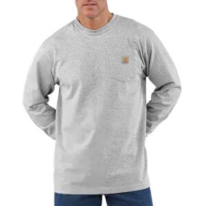 Carhartt K126 Pocket Loose Fit Long Sleeve T-shirt Heather Grey XL Men