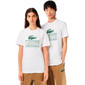 Lacoste Th1218-00 Short Sleeve T-shirt White S Men,Women