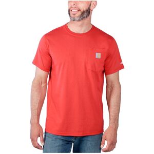 Carhartt Tk4616 Force Relaxed Fit Pocket Short Sleeve T-shirt Red Barn Heather XL Men