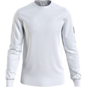Calvin Klein Jeans Badge Waffle Long Sleeve T-shirt Bright White 2XS Men