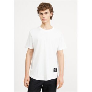 Calvin Klein Jeans Badge Short Sleeve T-shirt Bright White M Men