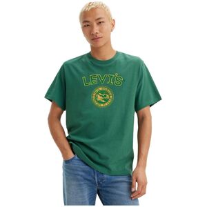 Levi´s ® Relaxed Fit Short Sleeve T-shirt Green / Varsity Logo Patc S Men