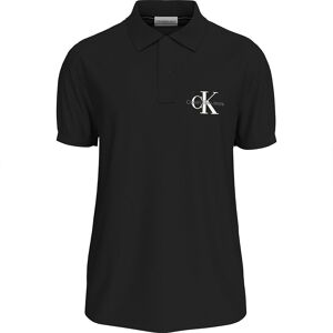 Calvin Klein Jeans Monologo Short Sleeve Polo Ck Black S Men