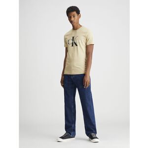 Calvin Klein Jeans Seasonal Monologo Short Sleeve T-shirt Pale Khaki S Men