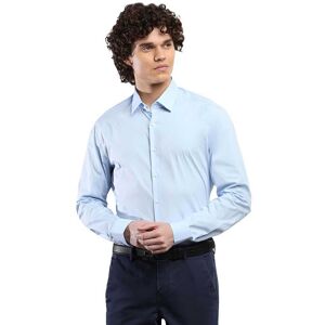 Calvin Klein Stretch Slim Fit Long Sleeve Shirt Calm Blue 42 Men