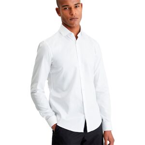 Calvin Klein Twill Easy Care Slim Fit Long Sleeve Shirt White 38 Men