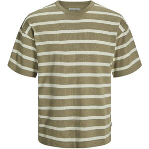 Jack & Jones Emil Knit Short Sleeve T-shirt Coriander / Stripes W Cloud Dancer S Men