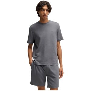 Hugo Boss Austin Short Sleeve Pyjama T-shirt Open Grey M Men