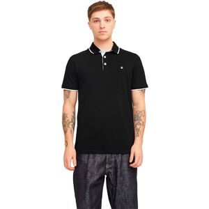 Jack & Jones Epaulos Short Sleeve Polo Black L Men