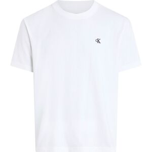 Calvin Klein Jeans Serif Font Graphic Short Sleeve T-shirt Bright White S Men