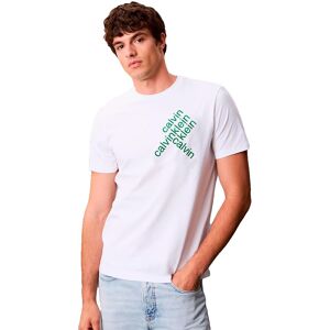 Calvin Klein Jeans Graphic World Short Sleeve T-shirt Brilliant White M Men