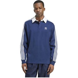 adidas Originals Adicolor Rugby Long Sleeve Polo Night Indigo / White S Men