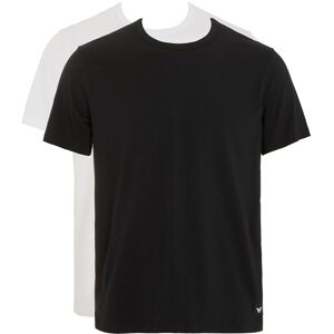 Emporio Armani Logolabel Short Sleeve T-shirt 2 Units Black / White S Men