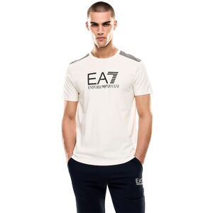Ea7 Emporio Armani Train 7 Lines Short Sleeve T-shirt Cream L Men