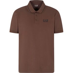 Ea7 Emporio Armani Train Core Id Pq St Cc Short Sleeve Polo Brown Brown M Men