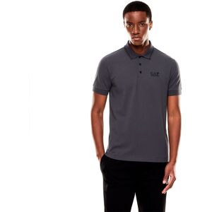 Ea7 Emporio Armani Train Core Id Pq St Cc Short Sleeve Polo Grey S Men
