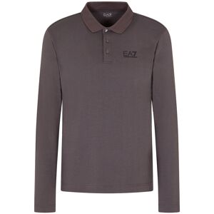Ea7 Emporio Armani Train Core Id St Cc Long Sleeve Polo Grey L Men