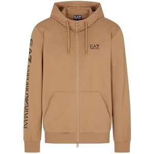 Ea7 Emporio Armani Train Logo Series Extended Logo Coft Cc Full Zip Sweatshirt Tigers Eye M Men