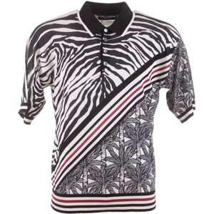 Dolce & Gabbana 746189 Short Sleeve Polo Black 52 Men