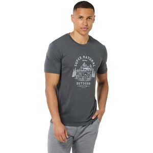 Super.natural Landi Short Sleeve T-shirt Dark Shadow Melange / Vapor Grey M Men