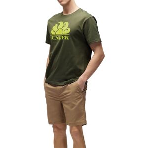 Sundek New Simeon Crew Neck With Logo Short Sleeve T-shirt Dino 01 M Men
