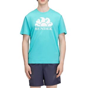 Sundek New Simeon Crew Neck With Logo Short Sleeve T-shirt Seabreeze 01 XL Men
