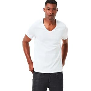 G-star Base Ribbed Premium 1 By 1 Short Sleeve V Neck T-shirt 2 Units White XS Men G-star Base Ribbed Premium 1 By 1 Short Sleeve V Neck T-shirt 2 Units White XS Men