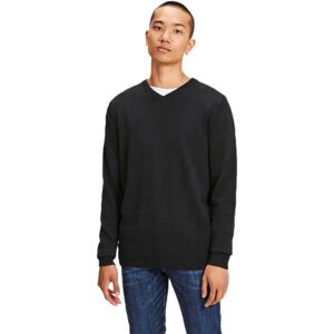 Jack & Jones Essential Basic Knitted V Neck Sweater Black M Men Jack & Jones Essential Basic Knitted V Neck Sweater Black M Men