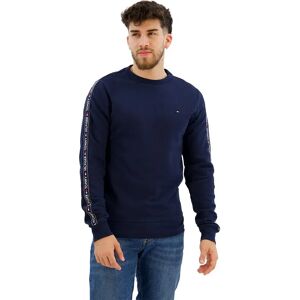 Tommy Hilfiger Logo Stripe Sweatshirt Navy Blazer S Men Tommy Hilfiger Logo Stripe Sweatshirt Navy Blazer S Men