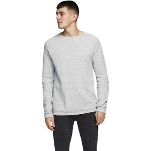 Jack & Jones Hill Sweater Light Grey Melange 3XL Men Jack & Jones Hill Sweater Light Grey Melange 3XL Men