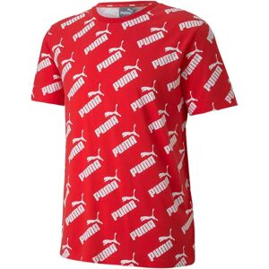 Puma Amplified Allover Print Short Sleeve T-shirt High Risk Red M Men Puma Amplified Allover Print Short Sleeve T-shirt High Risk Red M Men