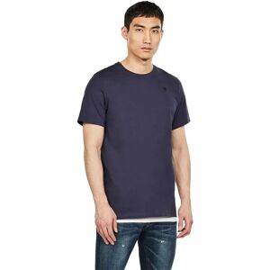 G-star Base-s Ribbed Short Sleeve T-shirt Sartho Blue XL Men G-star Base-s Ribbed Short Sleeve T-shirt Sartho Blue XL Men