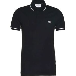 Calvin Klein Jeans Tipping Slim Short Sleeve Polo Ck Black 2XL Men Calvin Klein Jeans Tipping Slim Short Sleeve Polo Ck Black 2XL Men